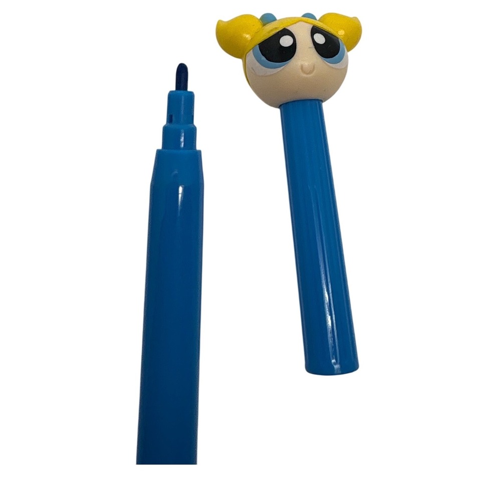 Scholastic Bubbles The Powerpuff Girls Blue Marker Pen‎ Works Blue Marker